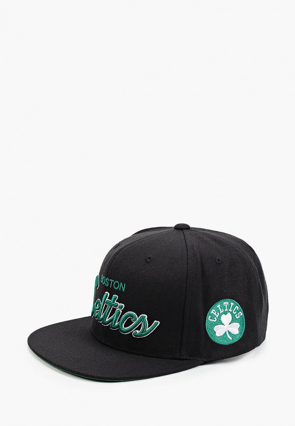 

Бейсболка Mitchell & Ness, Черный, NBA BOSTON CELTICS Foundation Script Snapback