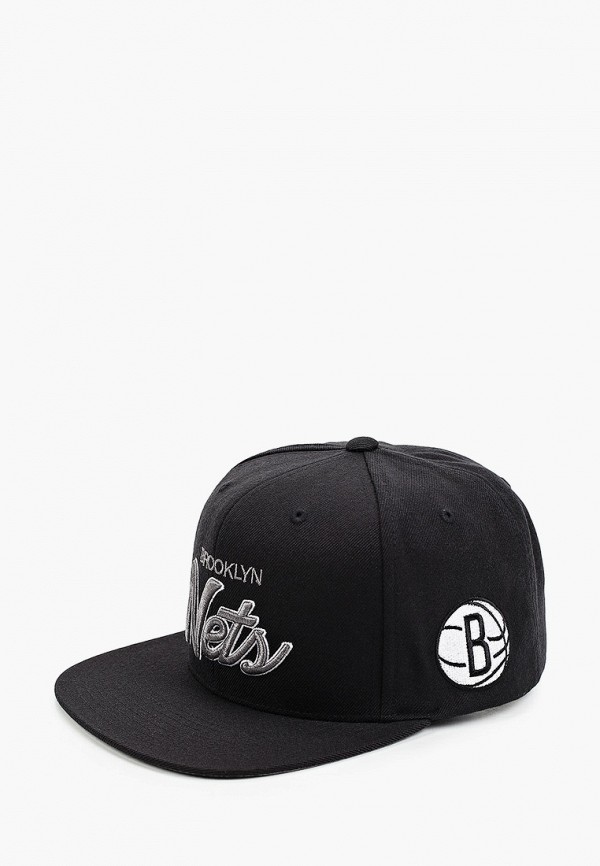 

Бейсболка Mitchell & Ness, Черный, NBA BROOKLYN NETS Foundation Script Snapback