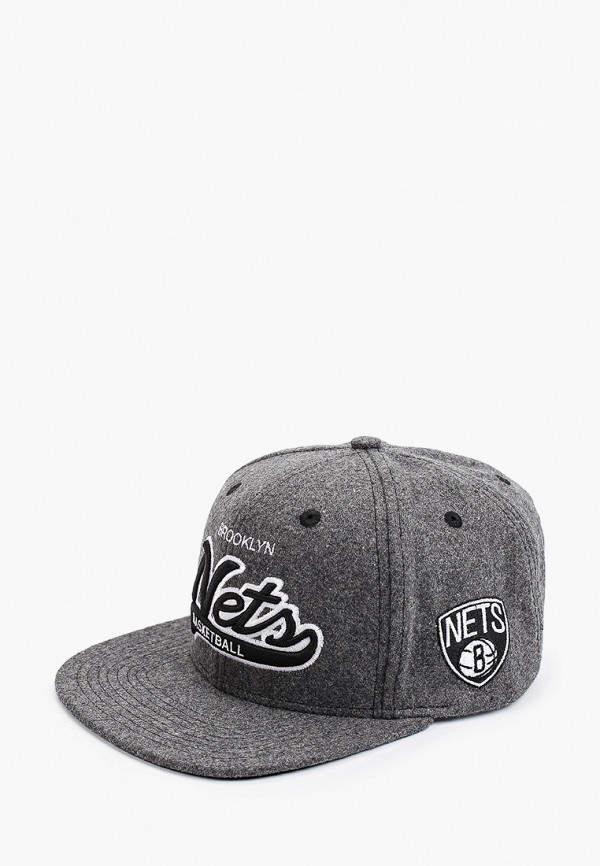 

Бейсболка Mitchell & Ness, Серый, NBA Brooklyn Nets MELTON COD SNAPBACK HWC