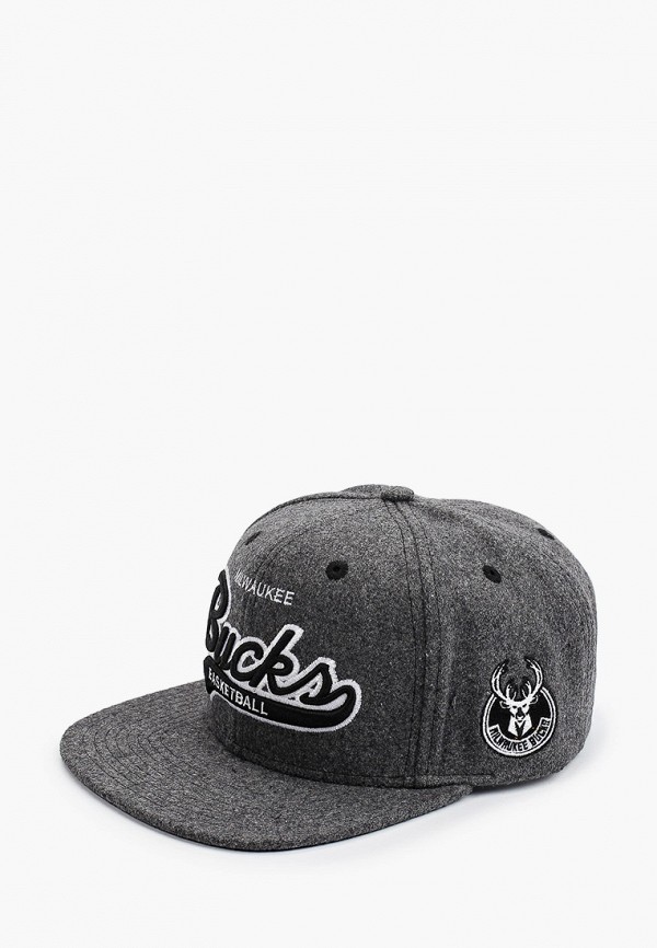 

Бейсболка Mitchell & Ness, Серый, NBA Milwaukee Bucks MELTON COD SNAPBACK NBA