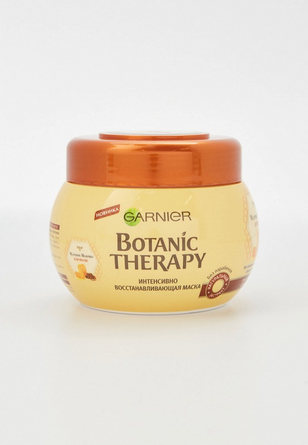 

Маска для волос Garnier, Прозрачный, Botanic Therapy Восстанавливающая "Прополис и маточное молоко" для очень поврежденных и секущихся волос, 300 мл
