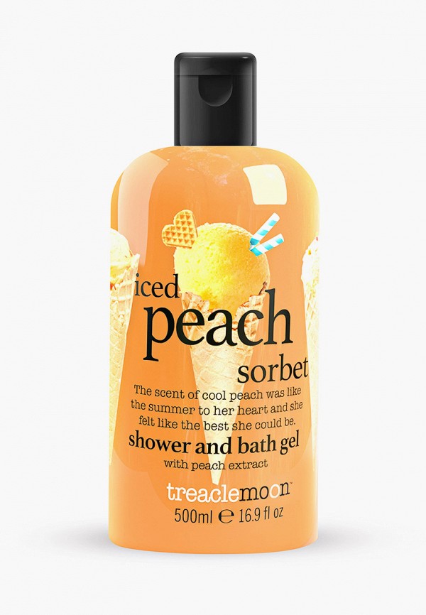 

Гель для душа Treaclemoon, Прозрачный, Персиковый сорбет Iced Peach Sorbet bath & shower gel, 500 мл
