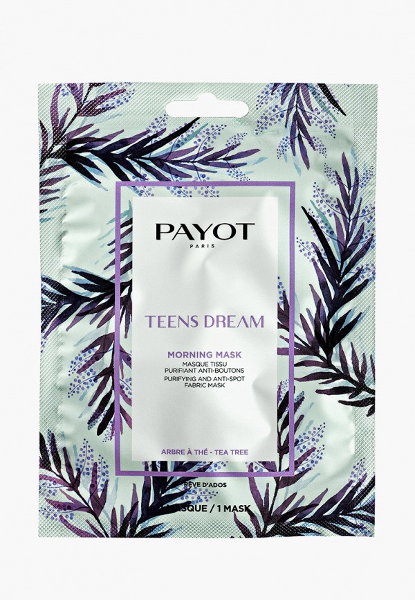 

Тканевая маска для лица Payot, Прозрачный, MORNING MASK Очищающая против несовершенств, 19 мл