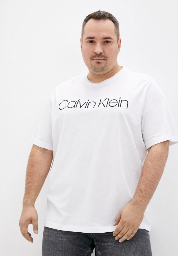 Футболка Calvin Klein BIG & TALL, цвет белый, размер 54 K10K104364 - фото 1