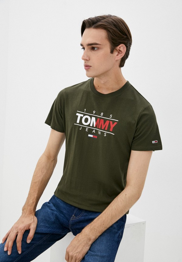 

Футболка Tommy Jeans, Хаки