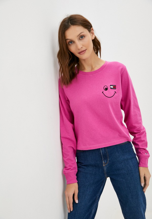 

Лонгслив Tommy Jeans, Розовый