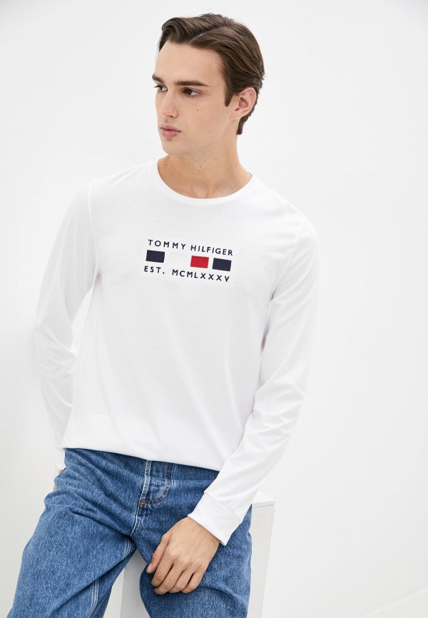 Лонгслив Tommy Hilfiger белый MW0MW20163 RTLAAQ361801