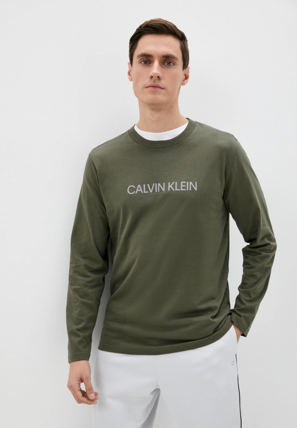 

Лонгслив Calvin Klein Performance, Хаки