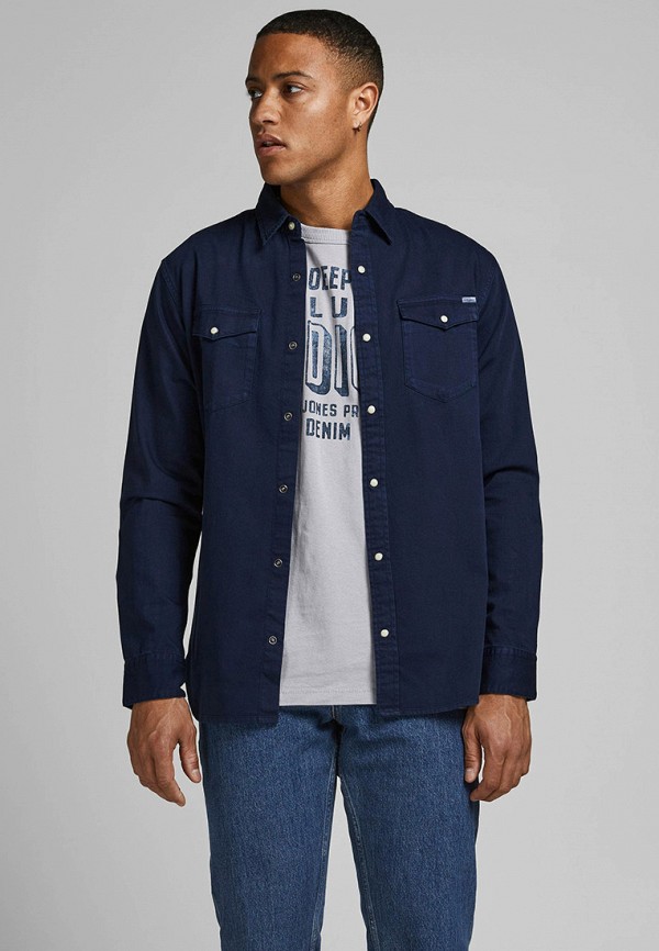 

Рубашка Jack & Jones, Синий