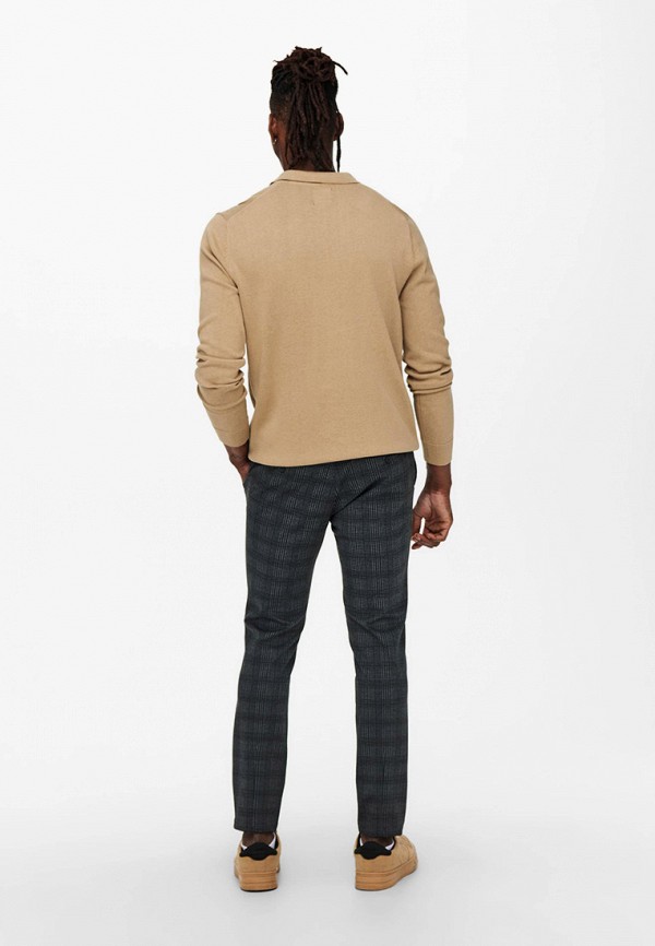 

Брюки Only & Sons, Коричневый, Only & Sons RTLAAQ423301