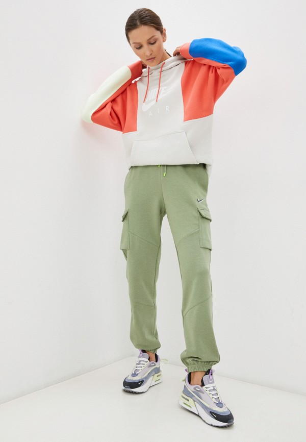 

Брюки спортивные Nike, Зеленый, W NSW CARGO LOOSE PRNT