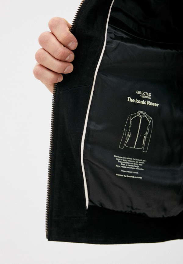 фото Куртка кожаная selected homme