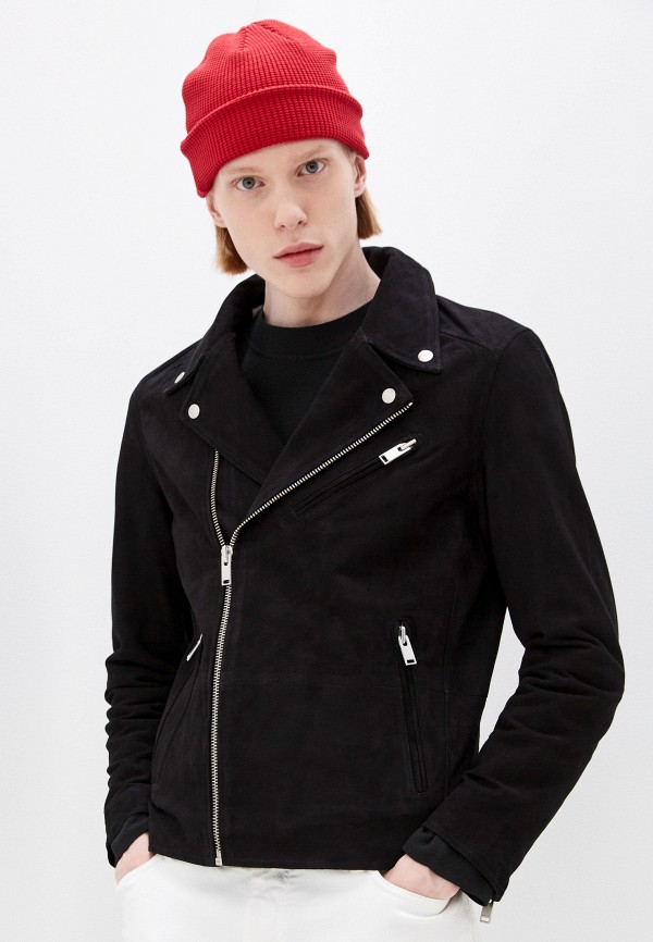 

Куртка кожаная Selected Homme, Черный