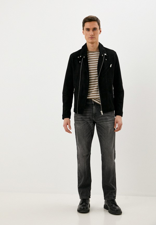 

Куртка кожаная Selected Homme, Черный, Selected Homme RTLAAQ459302