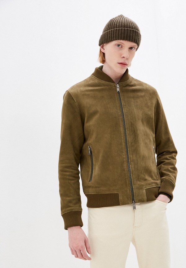 

Куртка кожаная Selected Homme, Хаки