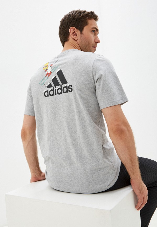 

Футболка adidas, Серый, M SMPSNS SKI T