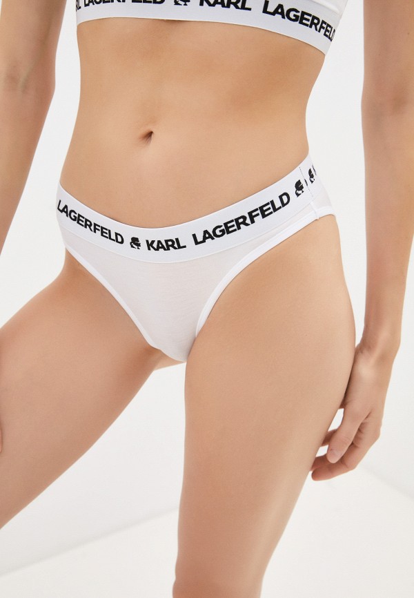 Трусы Karl Lagerfeld, цвет белый, размер 40 211W2111 - фото 2