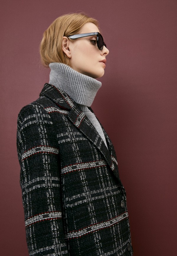 Пальто Karl Lagerfeld, цвет черный, размер 40 216W1501 - фото 2