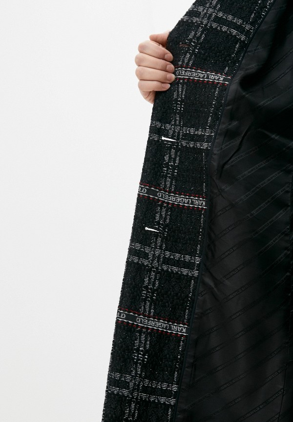Пальто Karl Lagerfeld, цвет черный, размер 40 216W1501 - фото 6