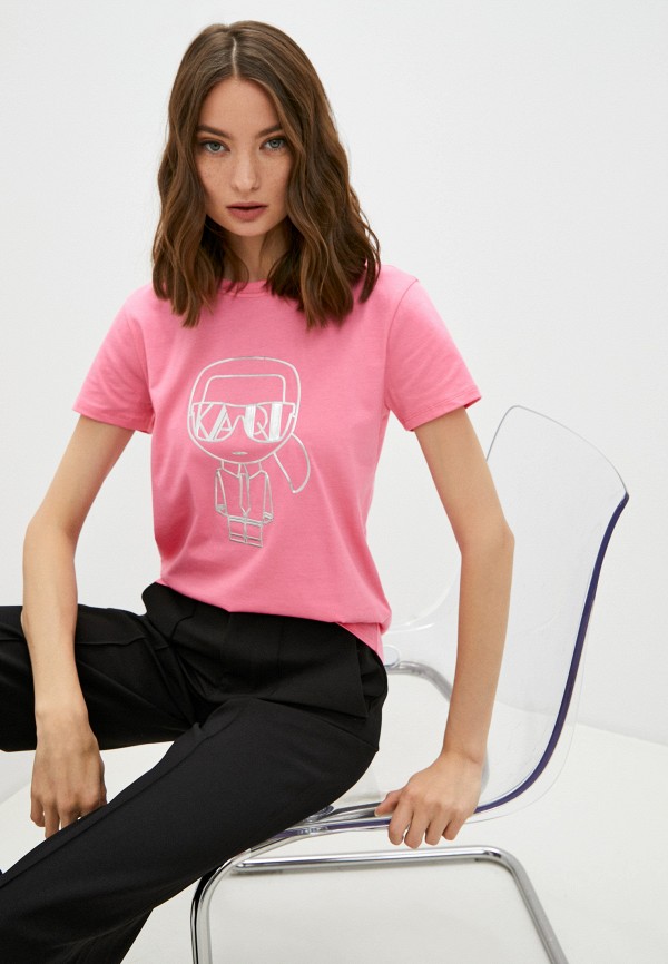 

Футболка Karl Lagerfeld, Розовый