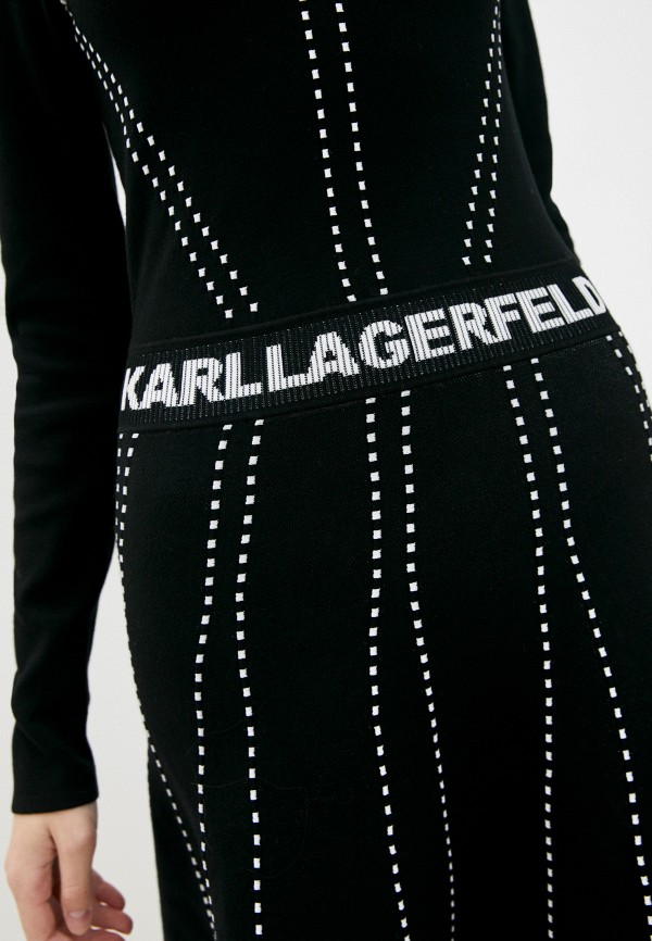 Платье Karl Lagerfeld, цвет черный, размер 40 216W2031 - фото 5