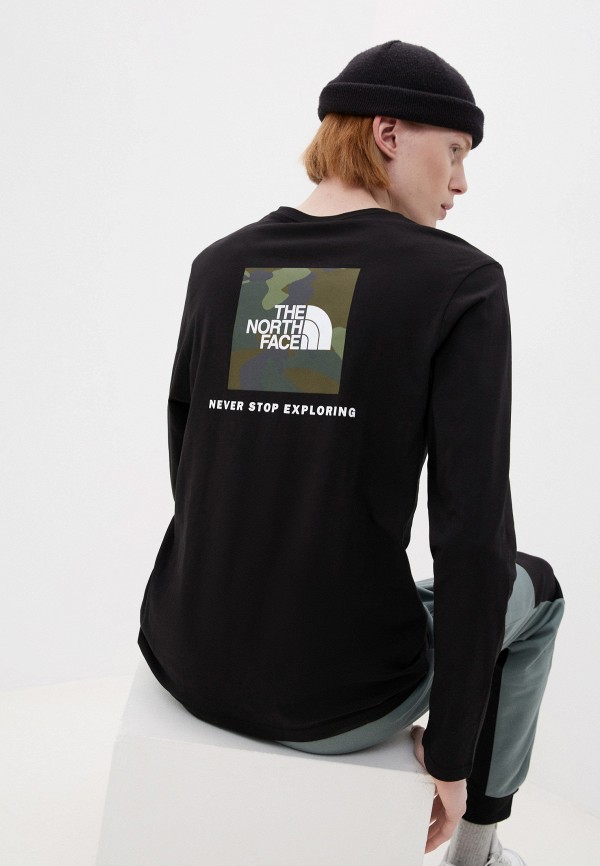 

Лонгслив The North Face, Черный, M L/S RED BOX TEE
