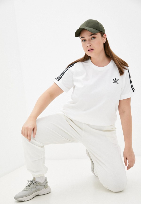 Футболка adidas Originals 3 STRIPES TEE, цвет белый, размер 52 H22856 - фото 2