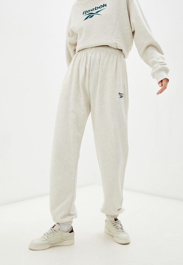

Брюки спортивные Reebok Classic, Бежевый, CL PF SM LOGO FT PANT