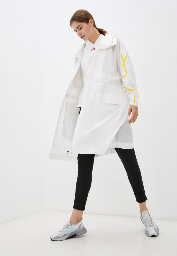 

Парка adidas by Stella McCartney, Белый, LONG PARKA W.R.