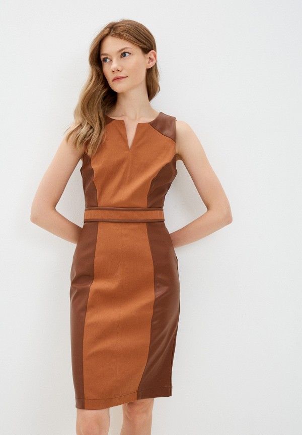 Платье Rinascimento коричневого цвета
