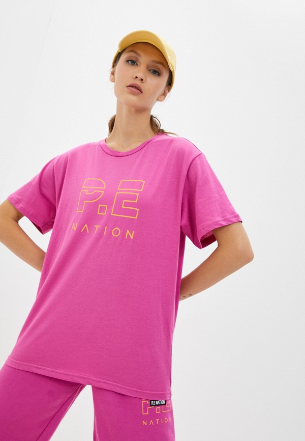 

Футболка P.E Nation, Розовый, HEADS UP TEE