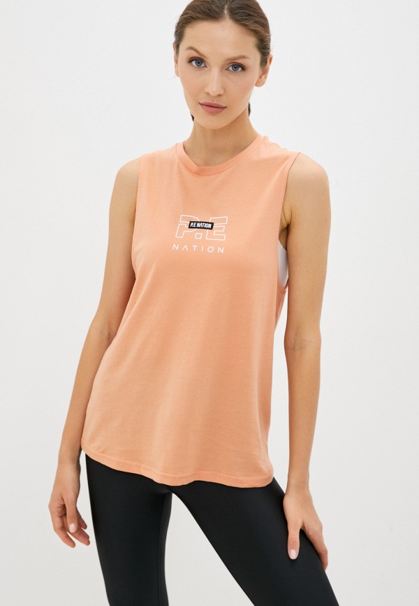 

Майка P.E Nation, Коралловый, TWIST SERVE TANK