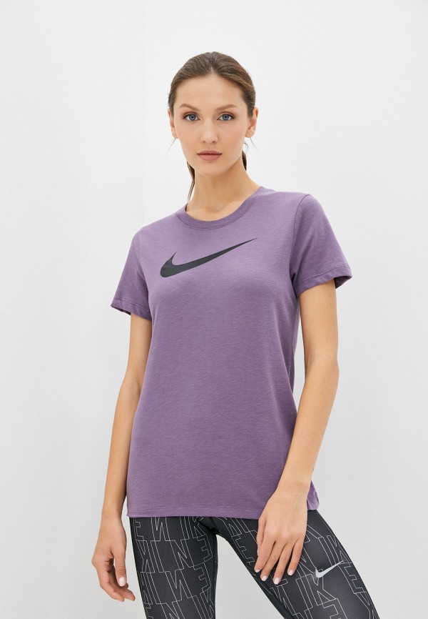 

Футболка спортивная Nike, Фиолетовый, W NK DF TEE DFC CREW