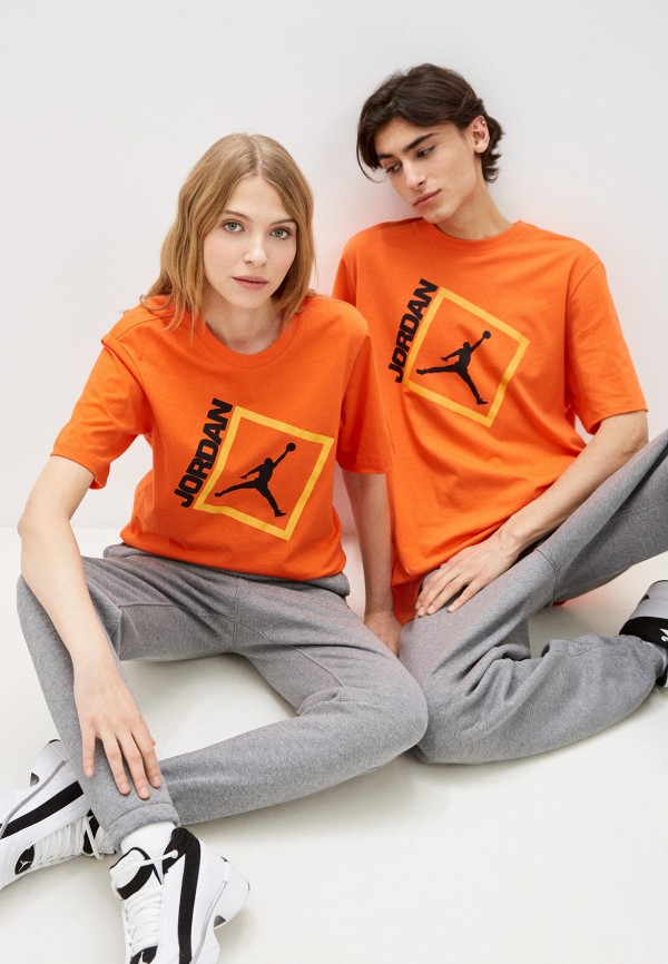 

Футболка Jordan, Оранжевый, M J JUMPMAN BOX SS CREW