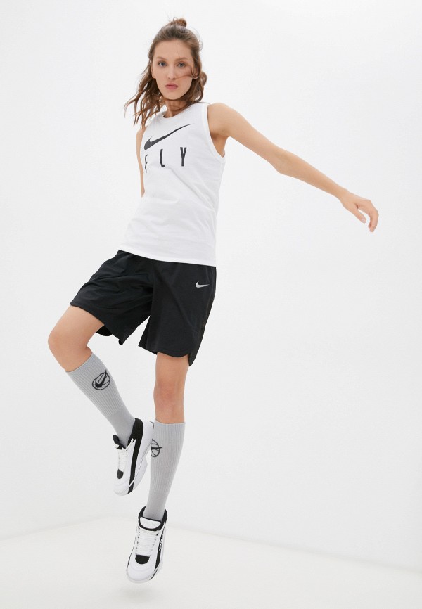 Майка спортивная Nike W NK DF SWSH FLY TANK, цвет белый, размер 40 DJ1592 - фото 2
