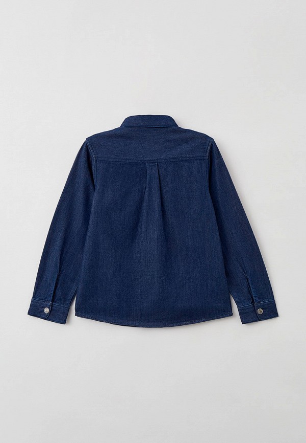 

Рубашка джинсовая Petit Bateau, Синий