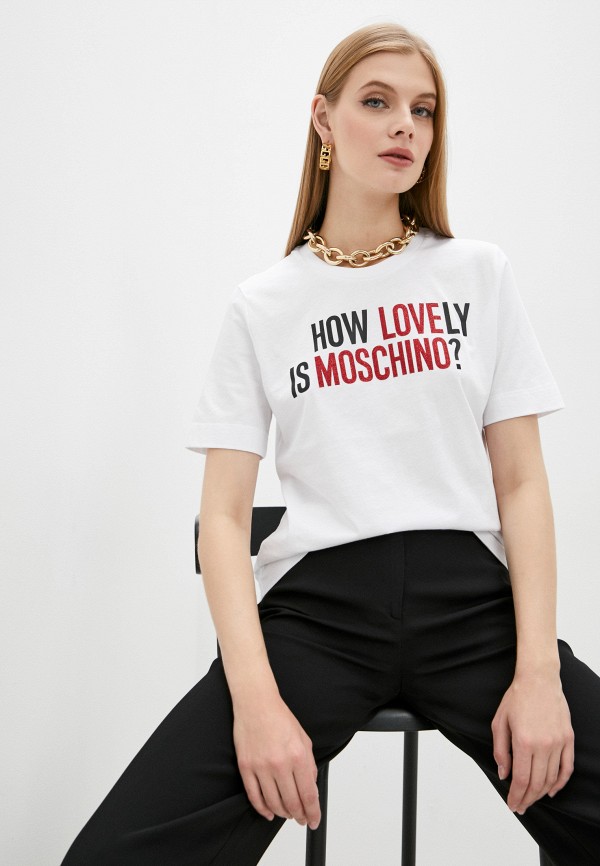 

Футболка Love Moschino, Белый