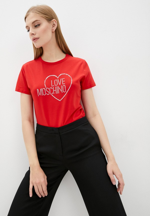 

Футболка Love Moschino, Красный