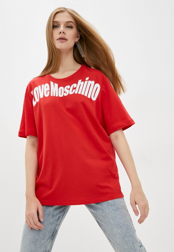 

Футболка Love Moschino, Красный, Love Moschino RTLAAQ837401
