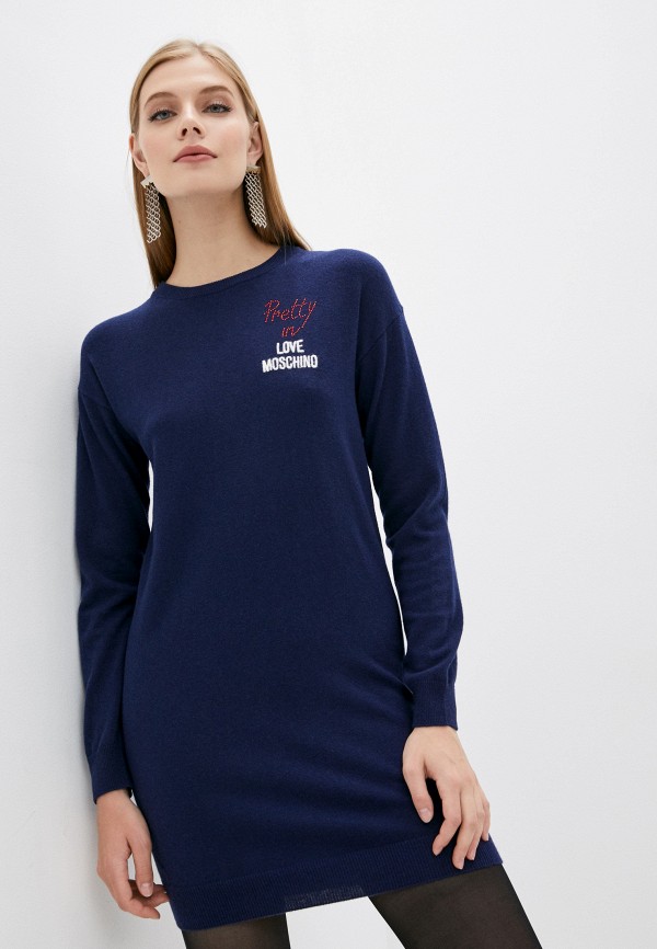 

Платье Love Moschino, Синий, Love Moschino RTLAAQ841701