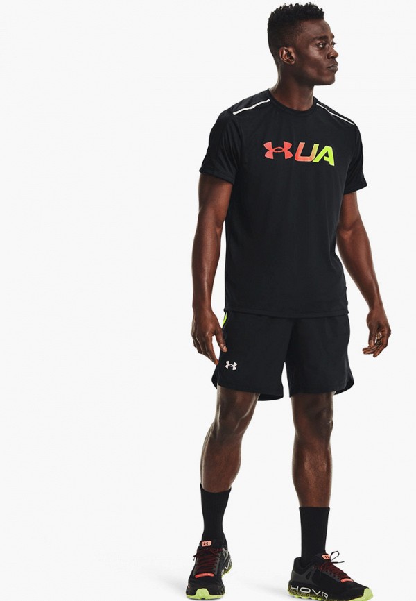 

Футболка спортивная Under Armour, Черный, UA RUN Graphic Print Fill SS
