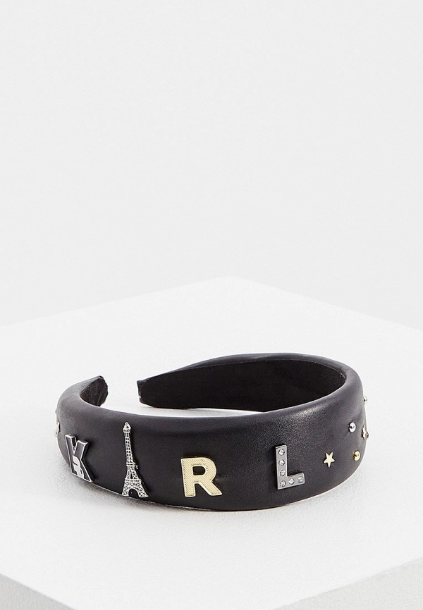 

Ободок Karl Lagerfeld, Черный, 4х35 см