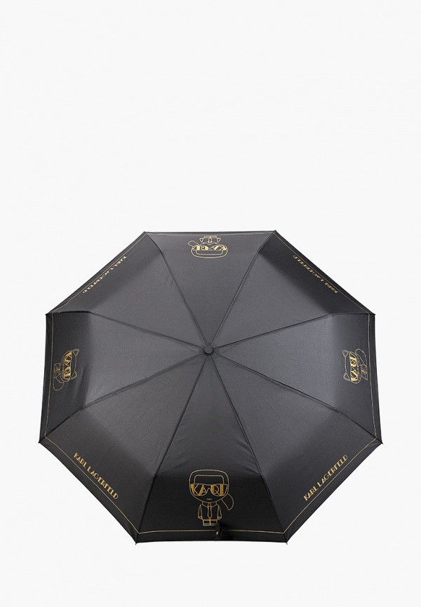 

Зонт складной Karl Lagerfeld, Черный, IKONIK