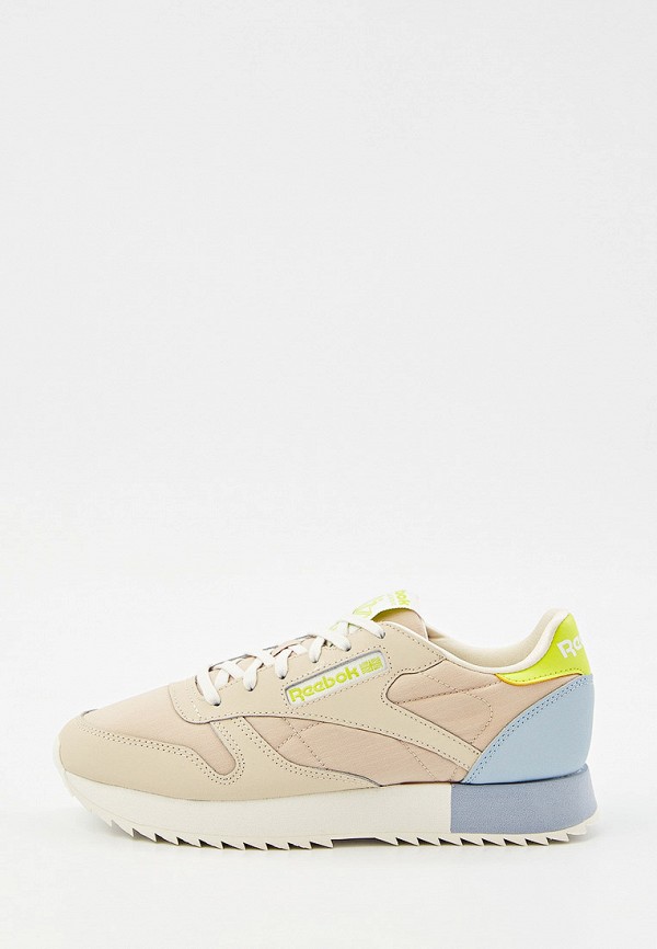 

Кроссовки Reebok, Бежевый, CL LTHR RIPPLE
