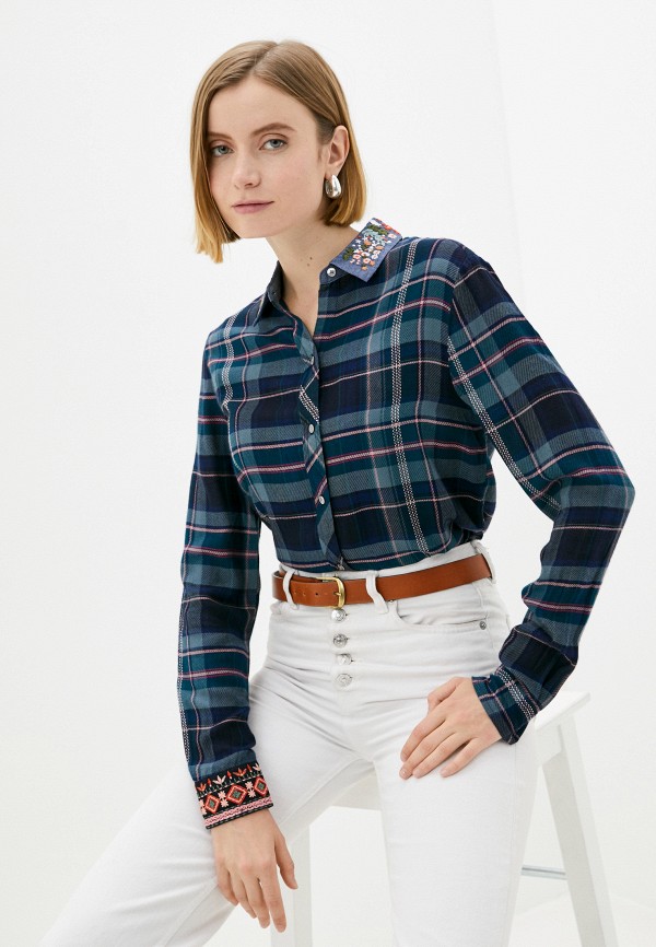 

Рубашка Desigual, Бирюзовый, Desigual RTLAAR138203
