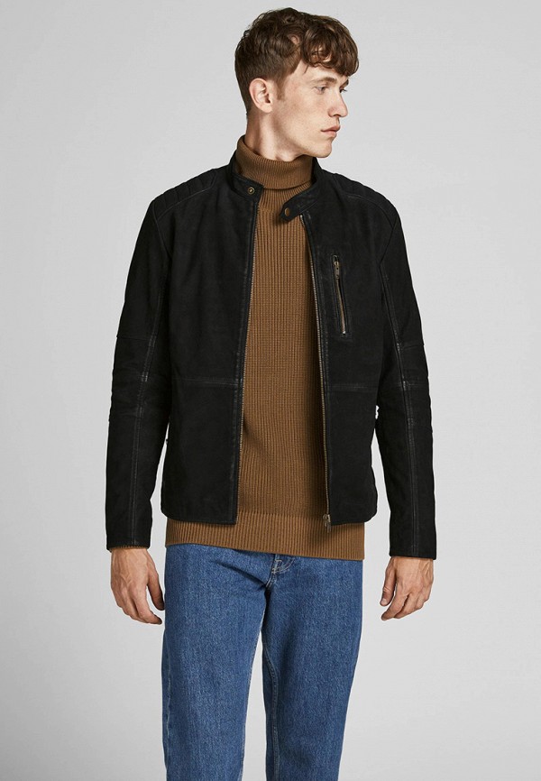 

Куртка кожаная Jack & Jones, Черный