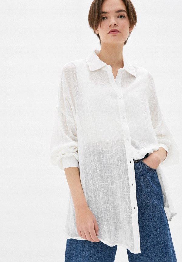 

Рубашка Topshop, Белый, Topshop RTLAAR298301