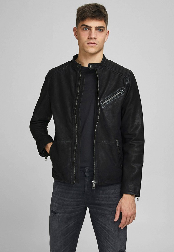 

Куртка кожаная Jack & Jones, Черный, Jack & Jones RTLAAR312001