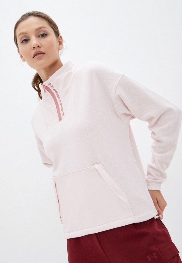 

Олимпийка Under Armour, Розовый, UA Rush Fleece 1/2 Zip
