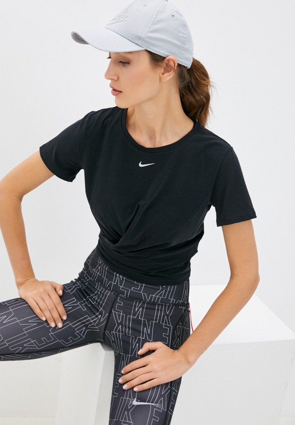 

Футболка спортивная Nike, Черный, W NK ONE LUXE DF SS STD TW TP